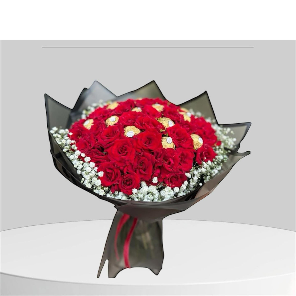 Red Roses & Ferrero Rocher Bouquet