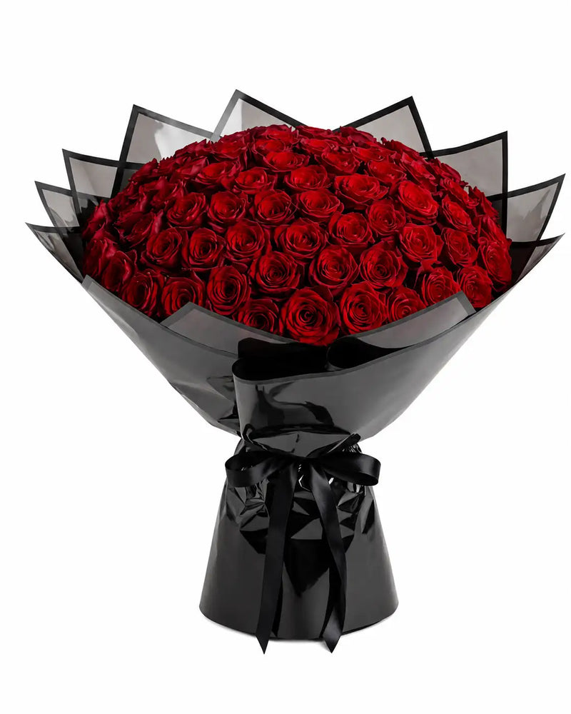 Elegant Fresh Red Rose Bouquet