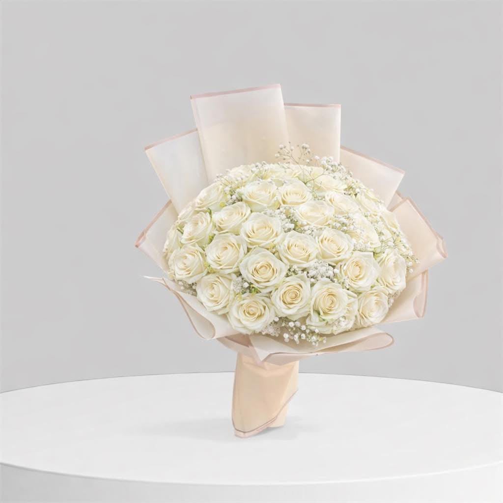 White Roses Bouquet