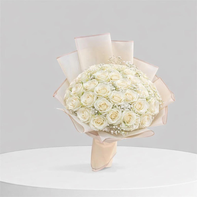 White Roses Bouquet